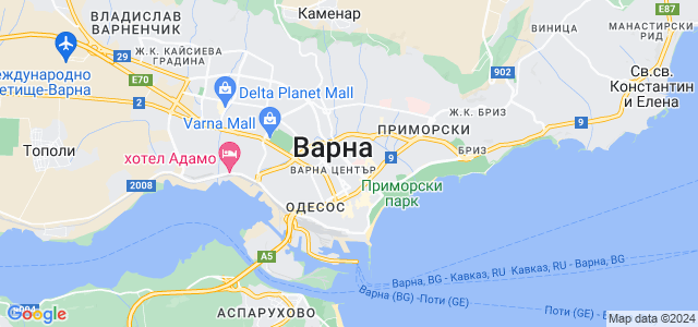 Карта варны болгария