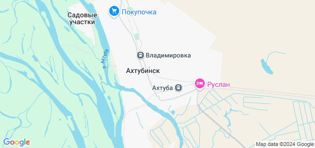 Карта ахтубинска города